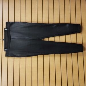 DKNYC Womens Black Pull On Pants Size Large Elastic Waist